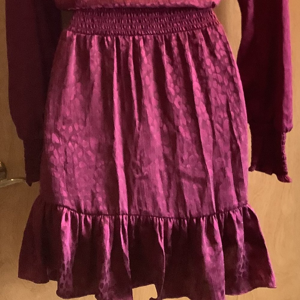 NWT Michael Kors Red Long Sleeve Dress Size: Medium - Picture 8 of 11